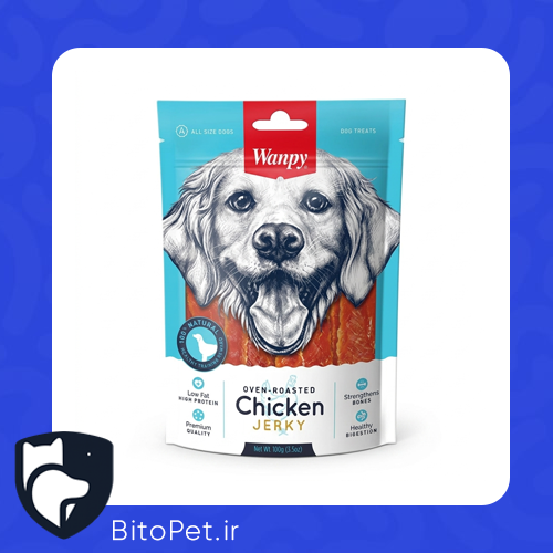 بیت و پت تشویقی سگ ونپی- مرغ نواری 100G