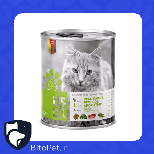 بیت و پت کنسرو گربه یوزپت 400گرمی مرغ و کدو و سالمون