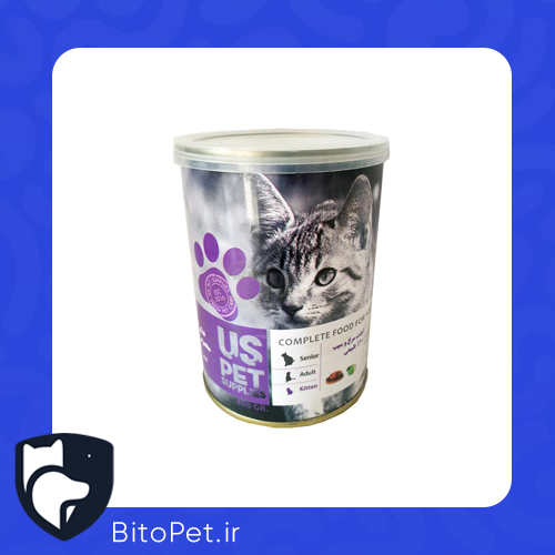 بیت و پت کنسرو بچه گربه یوزپت 400گرمی مرغ و سیب