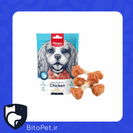 بیت و پت تشویقی سگ ونپی مرغ دمبلی 100g