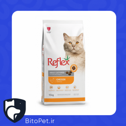 غذای خشک گربه بالغ رفلکس طعم مرغ و برنج 1KG(فله)