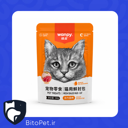 پوچ گربه ونپی با طعم مرغ و گوشت